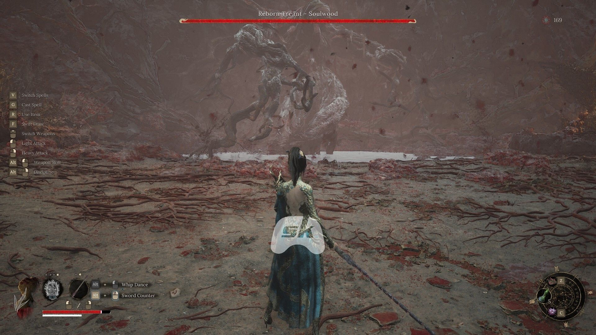 You vs. Reborn Treant – Soulwood in Wuchang: Fallen Feathers (Image via Sportskeeda Gaming || 505 Games)